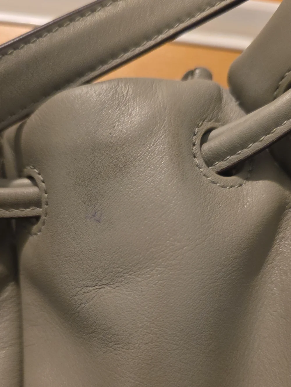 KATE SPADE  Soft Olive Drawstring Hobo Bag with Shoulder Strap